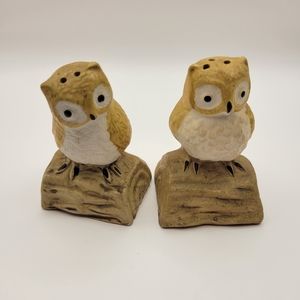 Vintage Owel Salt and Pepper Shakers.